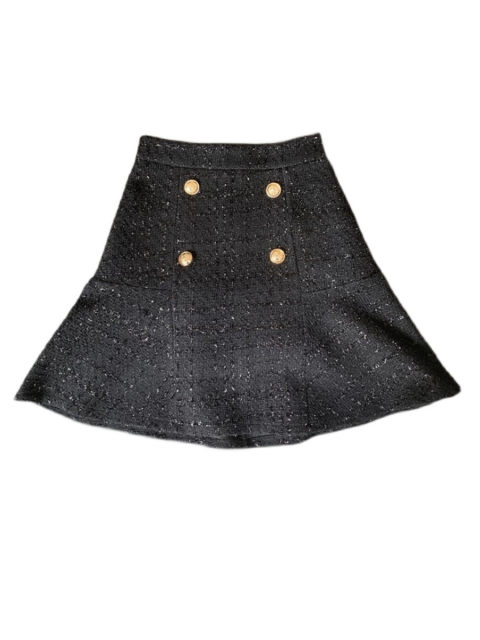 Thick umbrella skirt with small fragrance style skirt for women in winter woolen A-line versatile large size short skirt with hips covering to make them look thin