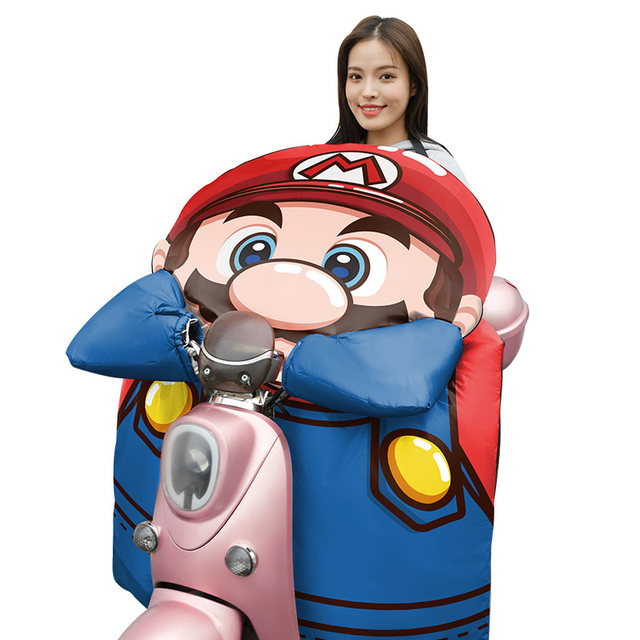 Electric vehicle windshield is thickened in winter, thickened and velvet car raindrops, raindrops, motorcycles windshield cute cartoon
