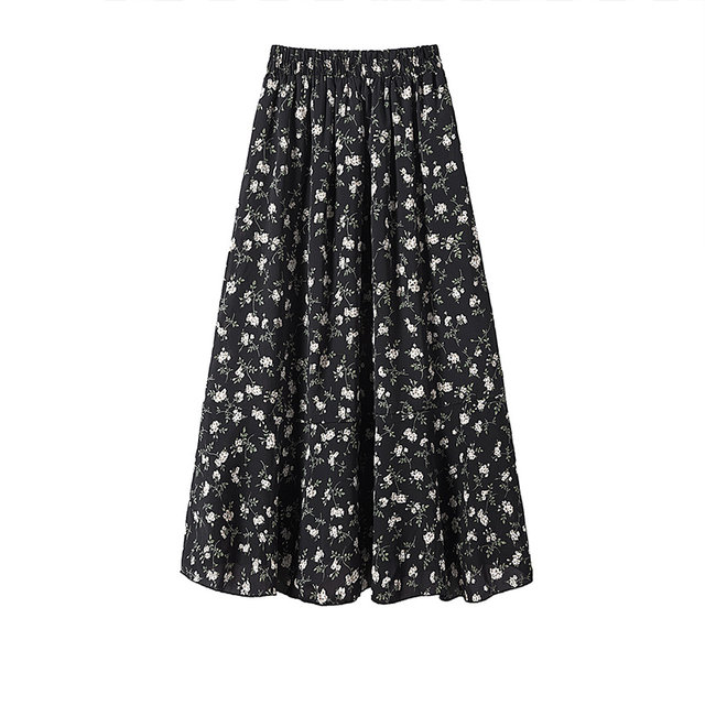 
Cypress House Floral Skirt 2025 Spring New Women's Fashion Sweet Pastoral Style Slim Mid-Long Skirt