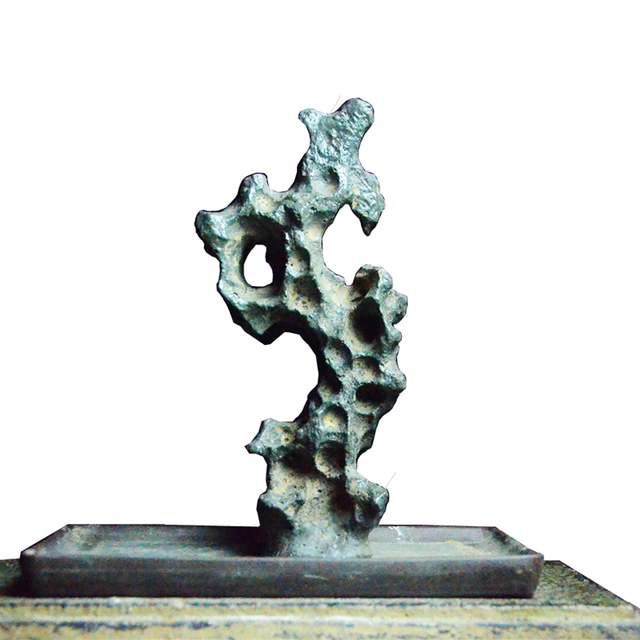 New home gardening bonsai simulation Wu Dingshi Taihu stone calamus rice bamboo Phoenix tail bamboo bonsai with stone accessories