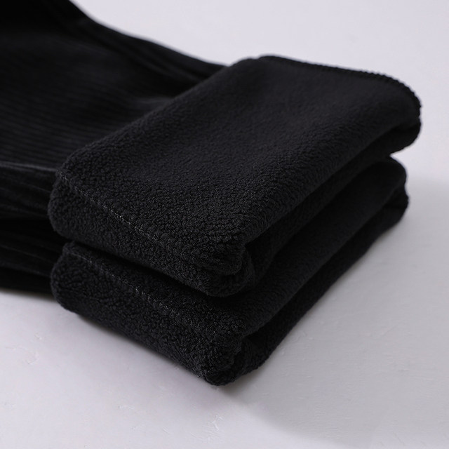 Corduroy mom pants middle-aged corduroy straight leg pants autumn and winter middle-aged and elderly women's pants for outer wear