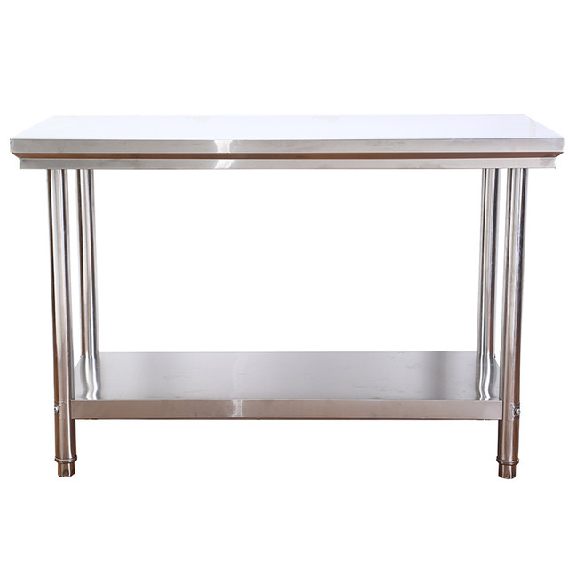 Disassembly and assembly of double-layer stainless steel workbench, hotel kitchen workbench, working table, loading table and packaging table