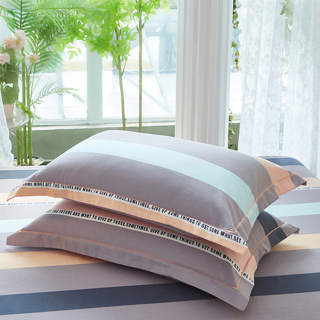 All -cotton pillow set in autumn and winter one pair of 100 cotton student dormitory single -player 48x74 pillow core inner bile sleeve