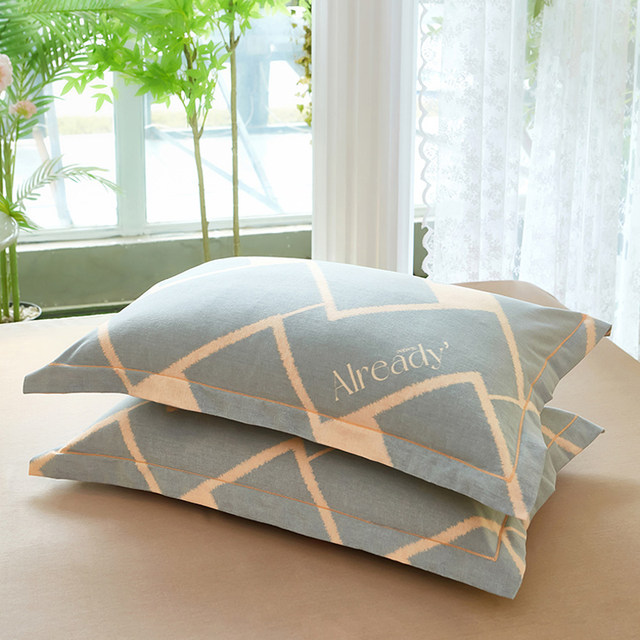 All -cotton pillow set in autumn and winter one pair of 100 cotton student dormitory single -player 48x74 pillow core inner bile sleeve