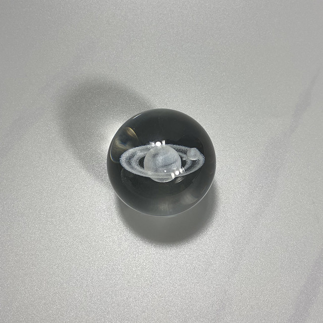 Milky Way Moon Crystal Ball Tabletop Ornament Ornament Healing Small Object Glass Ball Birthday Gift for Girls