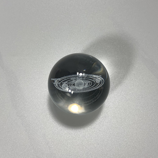 Milky Way Moon Crystal Ball Tabletop Ornament Ornament Healing Small Object Glass Ball Birthday Gift for Girls