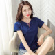2025 summer new pure cotton embroidered V-neck short-sleeved top for women's retro ethnic style slim slim T-shirt large size