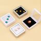Jewelry storage box ring face naked stone box gem box plastic transparent glass color treasure box diamond display box