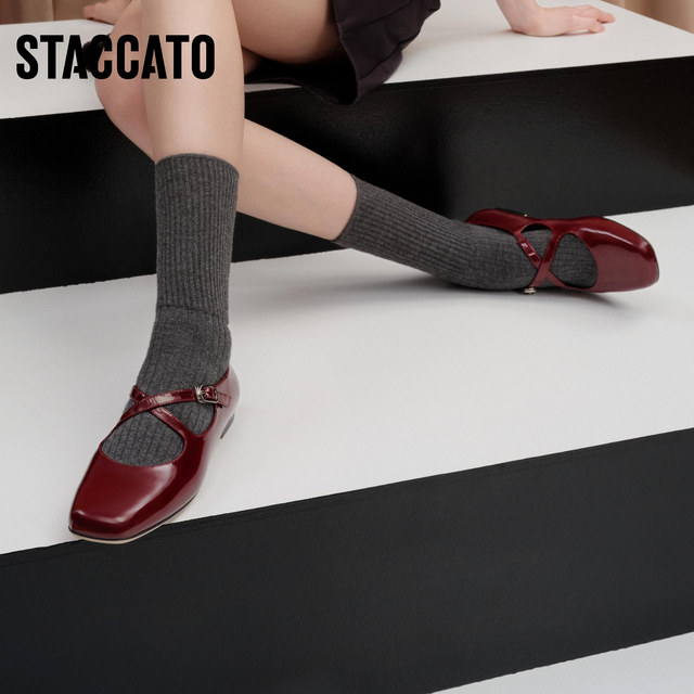 Zhu Zhu same style Sijiatu new Alice Mary Jane shoes flat shoes French retro single shoes R0522CQ5