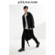 Peacebird men's hooded casual three-dimensional jacquard jacket men's trendy outdoor fishing jacket loose jacket