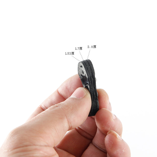 Slingshot without frame round leather flat rubber band positioning with MIMI leather pocket ultra-fiber silent competitive leather durable traditional thickened