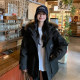 Lier Big Goose Outdoor Working Down Jacket Women's Park Overcomes Graphite Gray 2025 New Large Size Thickened Couple Skiing