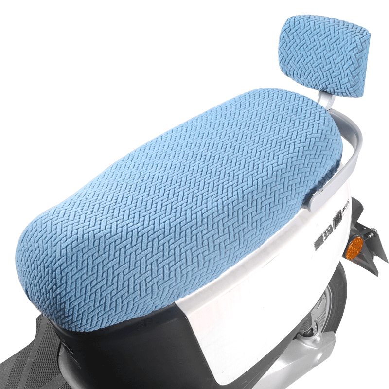 Motorcycle electric vehicle seat cushion cover battery vehicle universal seat cushion cover winter plus velvet thickening sun protection four-season cushion cover