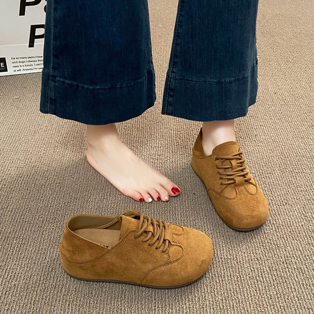 Two-wear Birkenstock shoes for women 2025 autumn new style small height increasing shoes inner heightening loafers 34 size Birkenstock single shoes