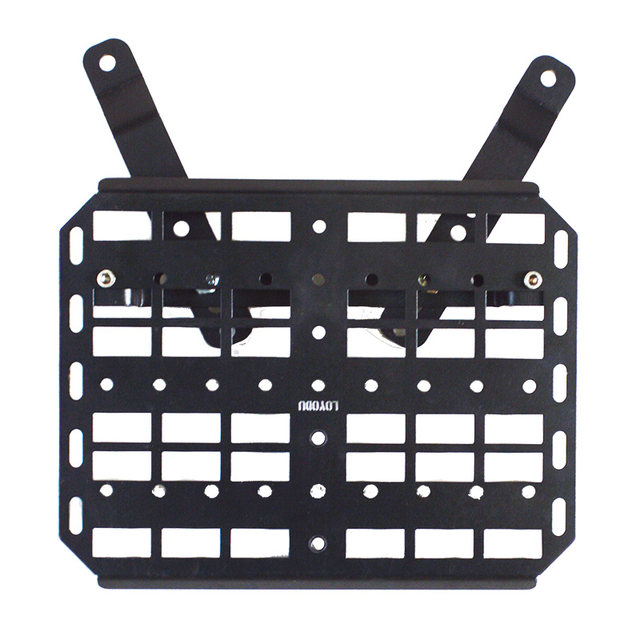 Motorcycle modified side box bracket side pack tactical expansion rack electric vehicle side pack fixed hanging plate tail rack accessories