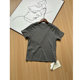 Universal ~! Simple basic solid color TR slim fit right shoulder style round neck short-sleeved stretch cotton T-shirt for women