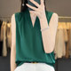 High-end temperament acetate satin silk camisole women's V-neck summer sleeveless mulberry silk shirt with top