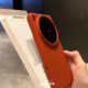 Autumn and winter INS Maillard Red X9 liquid silicone suitable for OPPOFindx8s+ mobile phone case Reno14 anti-yellow