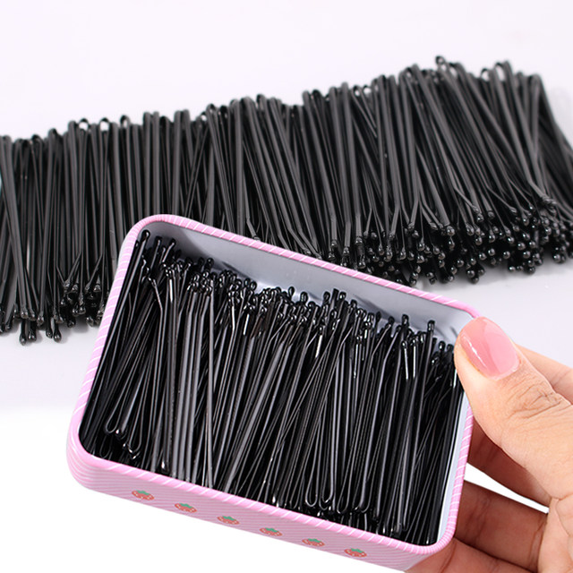 One-line clip black hair clip markless makeup artist special wire clip invisible small clip hair clip fixed stick