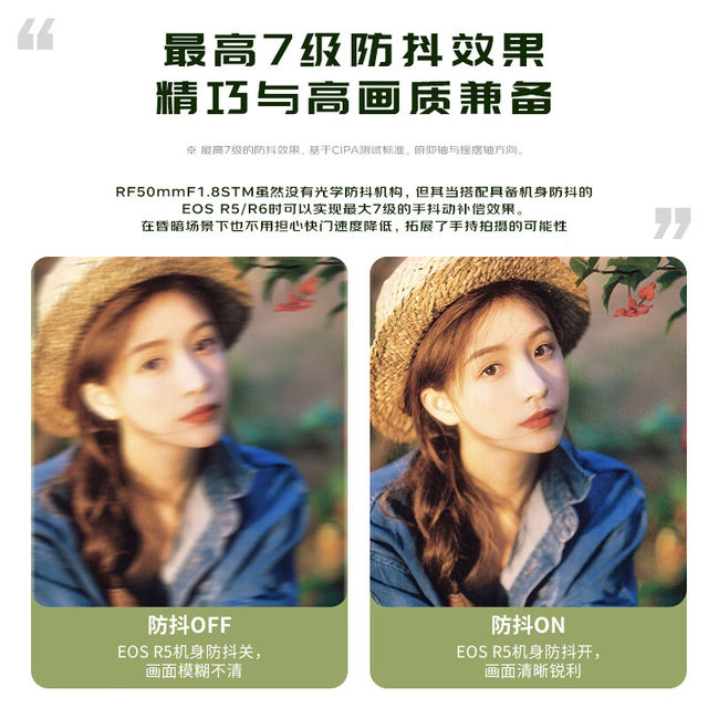 Brand new Canon RF 50mmF1.8 STM small spittoon 50 1.8 large aperture fixed focus micro single full frame lens