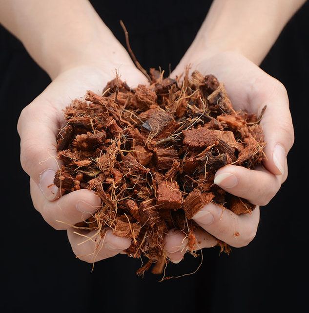 Coarse coconut brick orchid clivia bark nutritional soil coarse particle dendrobium coconut shell brick vegetable planting flower coarse coconut bran soil