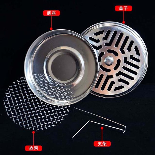 
Thickened and enlarged mosquito-repellent incense box with lid for household use, fire-proof, anti-scalding, durable, triangular mosquito-repellent incense holder, ash tray, outdoor portable