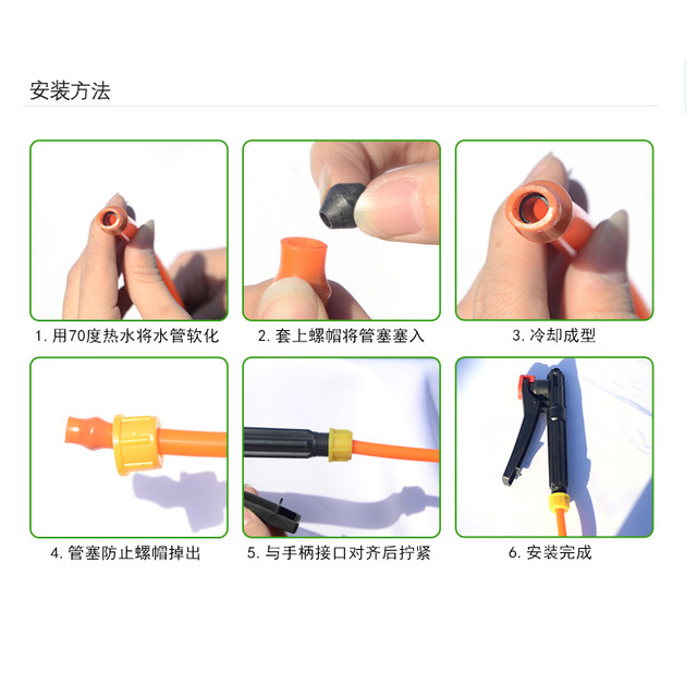 Agricultural sprayer accessories Water pipe connecting drug ink pipe joint thread plug water pipe 18 mm connection
