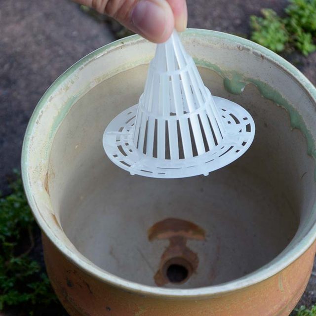 Flower pot bottom pad plastic orchid draining succulent potted potted leak -proof soil net padding bottom net breathable water leakage
