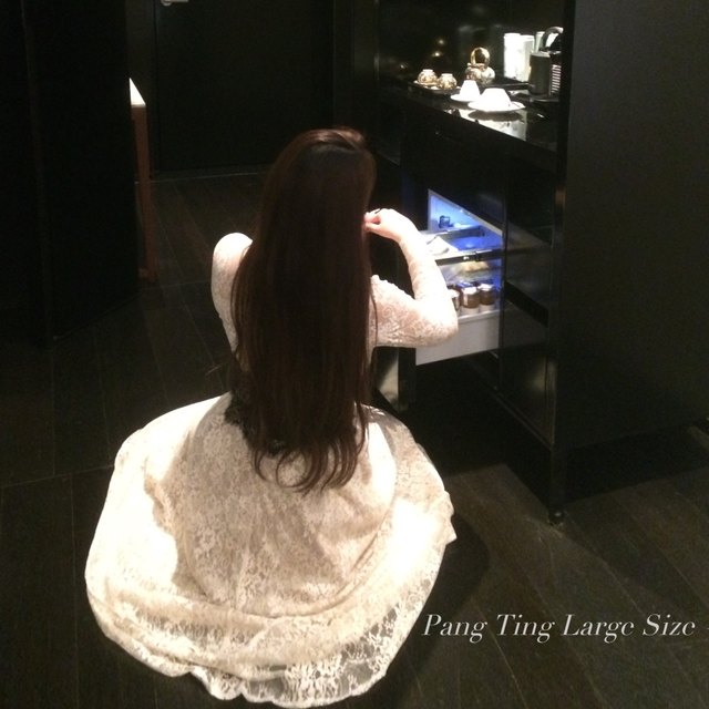 Pang Ting's large size customized fat mm Chuchu Xiaobaihua ancient style sweet gentle pure lace dress for women