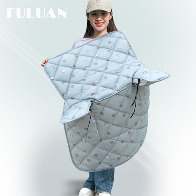 Electric motorcycle windshield is medium -thick four -seasons universal double -sided waterproof small battery car wind cover wind cover spring and autumn thin