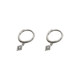 YiJian s925 sterling silver earrings for men, exquisite small pendants, single earrings for women, compact design, high street versatile style