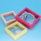 Colorful transparent PE film storage box film suspension box jewelry sealed jewelry display stand earrings earrings packaging box