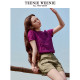 TeenieWeenie Bear Knitted T-shirt 2025 Summer New Casual Vibrant Women's Round Neck Sweater Top