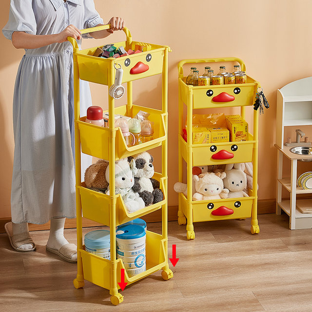 Children's toy storage rack, trolley, snack storage rack, multi-layer ...