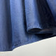Tennis denim long skirt skirt women's 2025 spring and summer new high-end elastic waist side pocket pleated skirt A-line skirt
