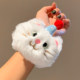 Cute cat fish plush face wash wristband for women's wash and anti-drip special autumn and winter sports anti-moisture wristband