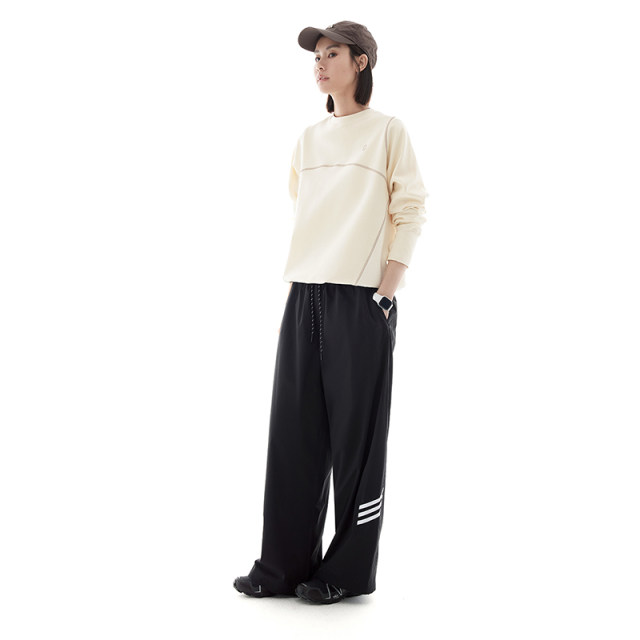 CLOUDSPACE contrast color Hasselblad line design top 2025 spring slim pullover sweatshirt for women