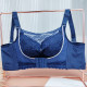 Adjustable front buckle and sagging correcting underwear, strapless anti-exposure full cup, large breasts, small size bra, thin
