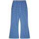 Jinyu Huahua Printed Jeans for Women 2025 New Early Spring Design Elastic Waist Niche Flag-bottom Trousers