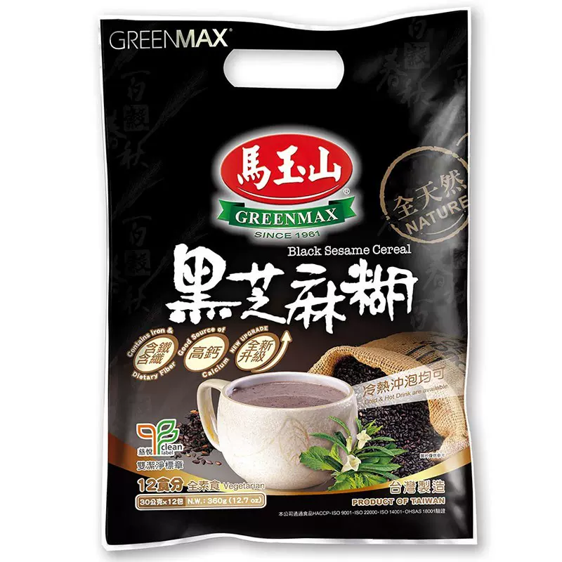 馬玉山 核桃黑芝麻糊 減糖升級版6罐組 450g 罐 Momo購物網