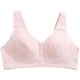 Front button plus size girl underwear fat MM high school students pure cotton bra without steel ring shaped vest bra
