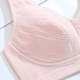 Front button plus size girl underwear fat MM high school students pure cotton bra without steel ring shaped vest bra