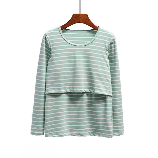 Pure cotton modal pregnant women's postpartum confinement clothes feeding clothes for going out long-sleeved breastfeeding T-shirt top base shirt spring and autumn