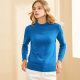 Hengyuanxiang cashmere sweater women's half turtleneck spring and autumn pure cashmere sweater base shirt versatile short pullover sweater
