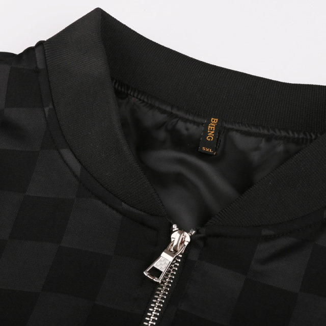 Bi Meng autumn new style plus fertilizer, increase the size of baseball uniform men's leisure sports jacket fat guy jacket tide brand fat