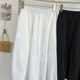 2024 Summer new loose waist cocoon large skirt puffy skirt medium long thin pocket leisure half skirt female