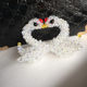 Crystal beads handmade creative couple love swan car interior accessories ornaments car keychain bag hanging finished gift