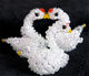 Crystal beads handmade creative couple love swan car interior accessories ornaments car keychain bag hanging finished gift