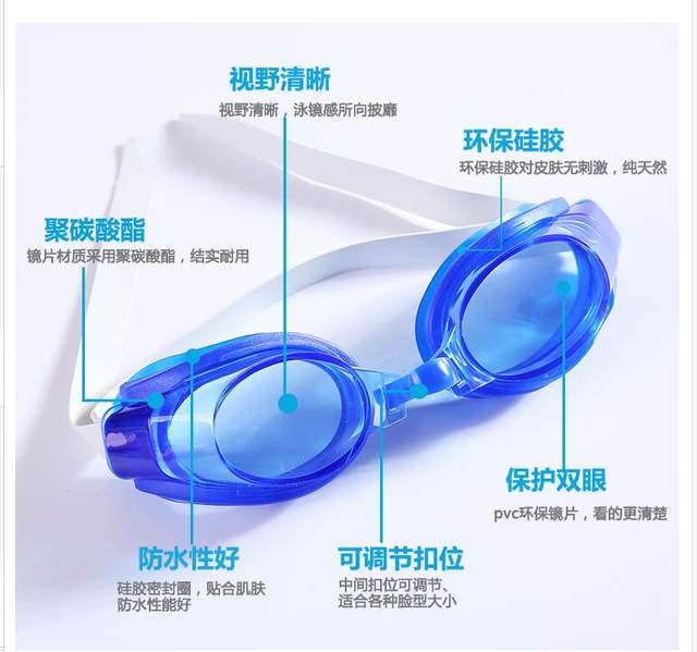 Anti-fog transparent swimming goggles for adult students professional swimming waterproof anti-fog clear diving glasses for men and women