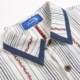 WUSUOBZ Guochao original childlike cartoon embroidered long-sleeved shirt 2024 spring and autumn loose striped shirt jacket